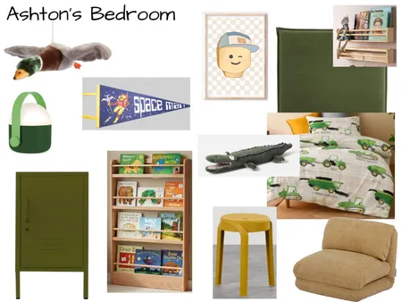 Ashton's Bedroom 2 Interior Design Mood Board by ABDesign