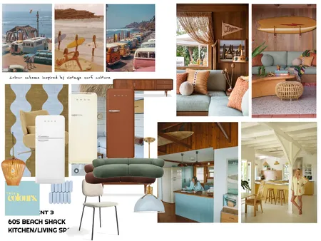 S6 A1 - 60S BEACH SHACK Interior Design Mood Board by addieobyrne