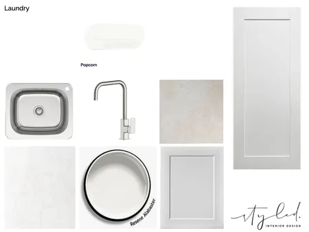 Julie & Tim Laundry Board Interior Design Mood Board by Styled Interior Design