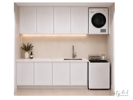 Julie & Tim Laundry Concept Interior Design Mood Board by Styled Interior Design