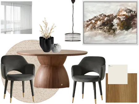 Module Nine Dining Room Interior Design Mood Board by Embellish Interiors