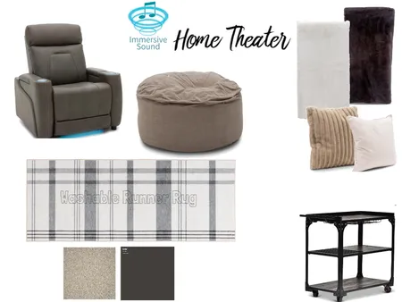 Home Theater Interior Design Mood Board by Beverly Zaske
