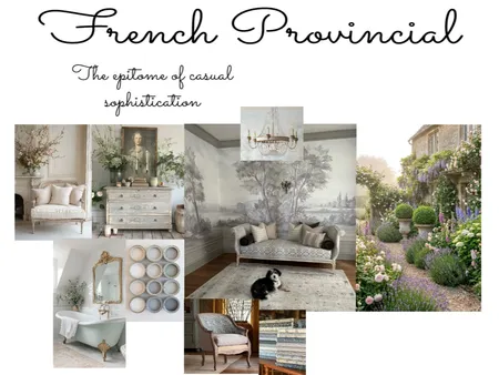 French Provincial Mood Board Interior Design Mood Board by shelleylakeyoung