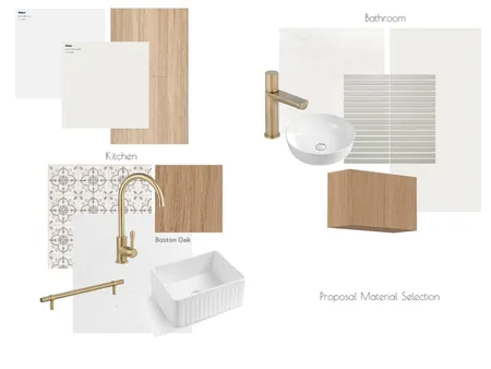 Proposal material selection Interior Design Mood Board by Cm decora