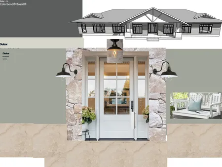House exterior Pozieres Interior Design Mood Board by kathok