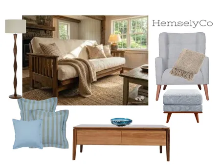 Logan residence - Living room Interior Design Mood Board by HemsleyCo.