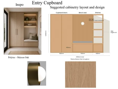 Entry Cabinetry Interior Design Mood Board by Coastal Design and Renovations