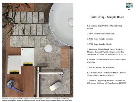 Built Living Sample Board Interior Design Mood Board by bsschwh@bunnings.com.au