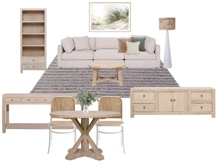Rustic Coastal Living Interior Design Mood Board by OZ Design
