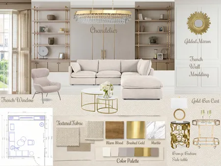 Client A Living Room_Collage Interior Design Mood Board by Bonnieho