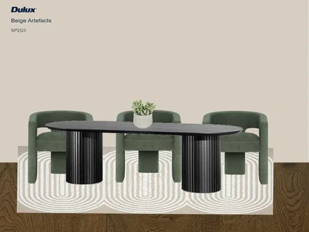 Dining Room Interior Design Mood Board by jojdesign