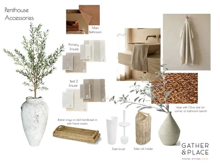 Penthouse Accessories Interior Design Mood Board by Gather & Place