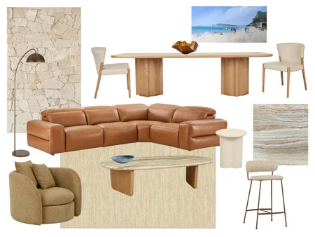 Safety Beach - Living & Dining Interior Design Mood Board by Interiors By Jive