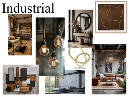 industrial bedroom redesign Interior Design Mood Board by Pink_trm@hotmail.com
