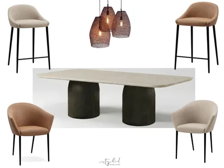 Mills Dining Concept Interior Design Mood Board by Styled Interior Design