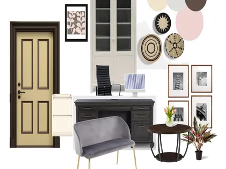 Color Harmony: Accented Achromatic (Pink accent) Interior Design Mood Board by Ann Clariz Yap-Arcilla