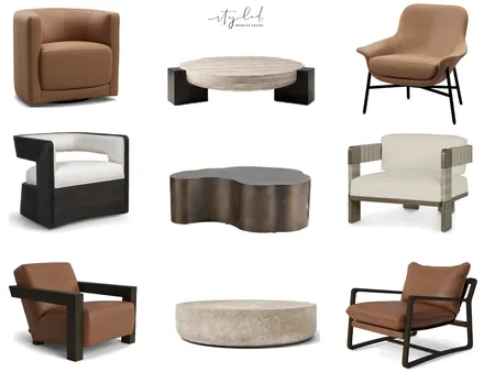 Mills Sitting Area Options Interior Design Mood Board by Styled Interior Design