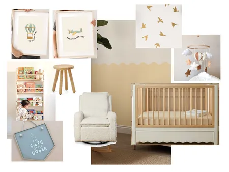 Nursery Mood Board 'Up in the Sky' Interior Design Mood Board by MonniClaire