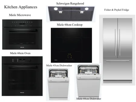 Kitchen Appliances Interior Design Mood Board by Coastal Design and Renovations