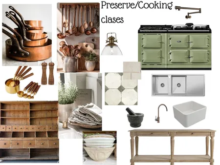Cooking classes and Preserving Interior Design Mood Board by otjiwa@gmail.com