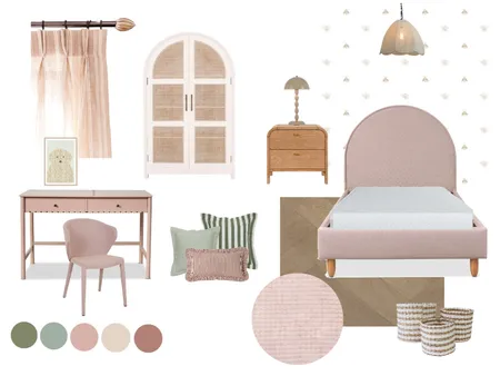 Bedroom Girl Interior Design Mood Board by virginiaboscasso@gmail.com
