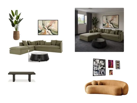 Family Room Upstairs Interior Design Mood Board by IIDR Interior Design