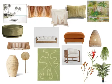Tropical Interior Design Mood Board by ArielKing5