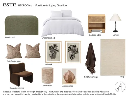 BEDROOM 2 Interior Design Mood Board by BeckieChamberlain