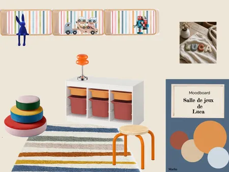 Salle de jeux de Luca Interior Design Mood Board by Marhu