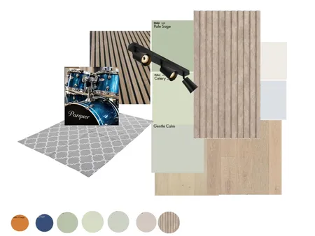 Facu sala de grabación ARRIBA Interior Design Mood Board by gabybeck@gmail.com