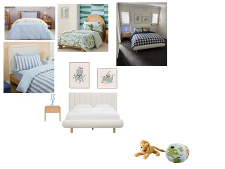 Boys Room Interior Design Mood Board by IIDR Interior Design