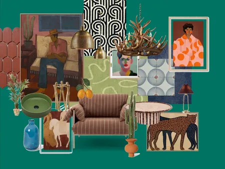 Maximalism Sample Board Interior Design Mood Board by ncherry@westnet.com.au