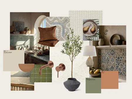 Mediterranean Mood Board Interior Design Mood Board by ncherry@westnet.com.au