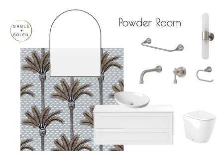 Marseilles Art - Powder Room 2 Interior Design Mood Board by Sable + Soleil