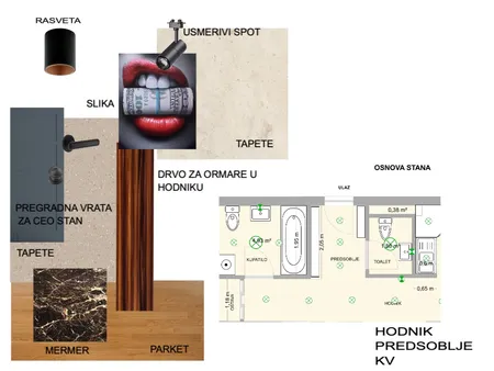 kV hodnik I predsoblje diplomski rad Interior Design Mood Board by kalence333