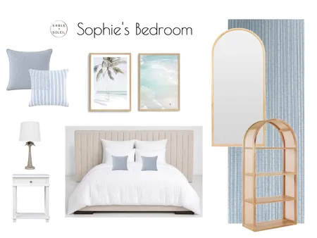 Sophie's Bedroom Interior Design Mood Board by Sable + Soleil