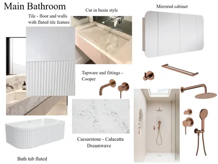 Main Bathroom Interior Design Mood Board by Coastal Design and Renovations