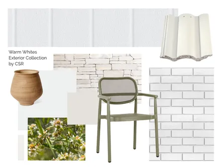 Warm Whites Exterior Collection Interior Design Mood Board by CSR Limited