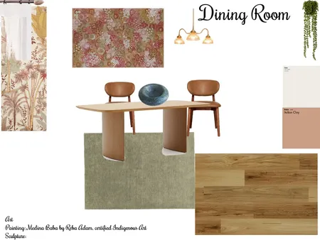 Dining Room Interior Design Mood Board by bel designs