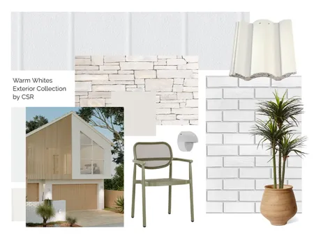 Warm Whites Exterior Collection Interior Design Mood Board by CSR Limited