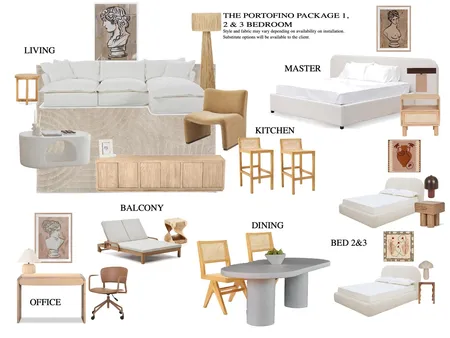 THE PORTOFINO package Interior Design Mood Board by Nueproperty