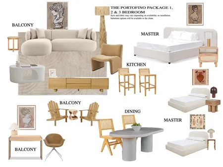THE PORTOFINO package Interior Design Mood Board by Nueproperty