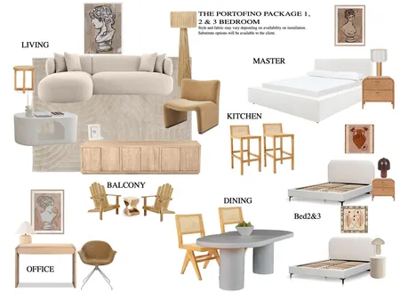 THE PORTOFINO package Interior Design Mood Board by Nueproperty
