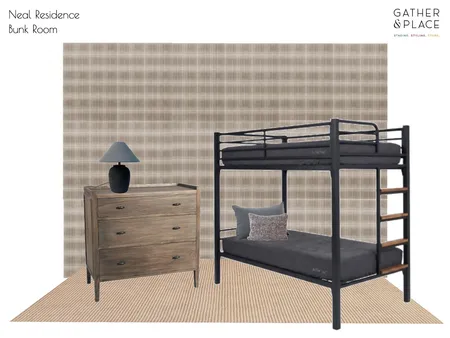 Neal Residence Bunk Room Interior Design Mood Board by Gather & Place