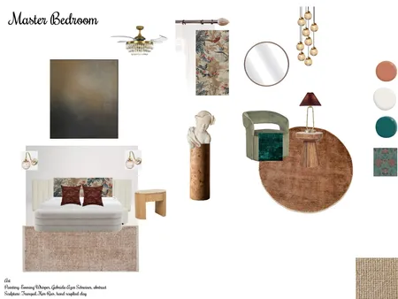 Master Bedroom Interior Design Mood Board by bel designs