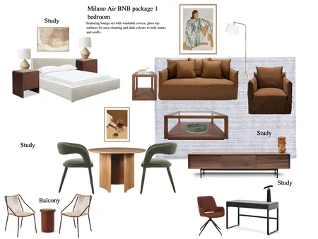 AirBnB Dark Interior Design Mood Board by Nueproperty