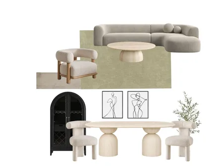Option 2- raiya green shag Interior Design Mood Board by MaryV