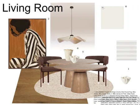 M9 Dining Room Sample Board Interior Design Mood Board by Sapples