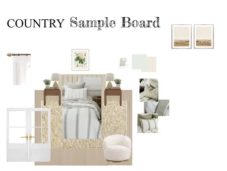 Country Bedroom Sample Board 2 Interior Design Mood Board by michaelahartwig@hotmail.com