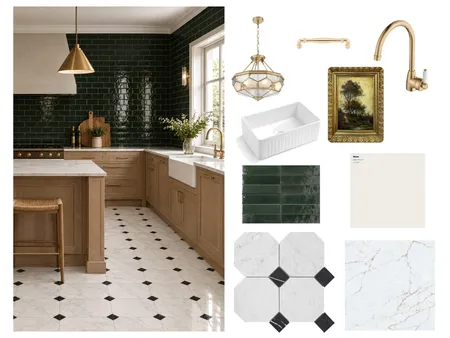 French Style Kitchen Interior Design Mood Board by Linlin Interiors